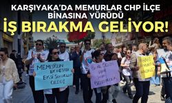Karşıyaka’da memurlar CHP İlçe binasına yürüdü: İş bırakma geliyor!