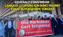 Kemeraltı esnafından Çankaya Otoparkı için ikinci raund!  Esnaf Büyükşehir’e yürüdü!