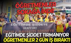 Öğretmenler sokağa indi! Eğitimde şiddet tırmanıyor, öğretmenler 2 gün iş bıraktı
