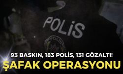 İzmir’de şafak vakti dev operasyon: 93 baskın, 183 polis, 131 gözaltı!