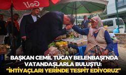 Başkan Cemil Tugay Belenbaşı’nda vatandaşlarla buluştu: “İhtiyaçları yerinde tespit ediyoruz”
