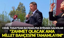 Cemil Tugay'dan Bayraklı'da iktidara salvolar: "Zahmet olacak ama Millet Bahçesi'ni tamamlayın!"