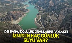 DSİ son baraj doluluk oranlarını paylaştı! İzmir'in kaç günlük suyu var?