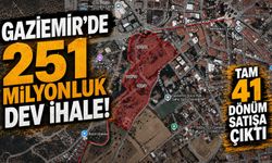 Gaziemir’de 251 milyonluk dev ihale! Tam 41 dönüm satışa çıktı!