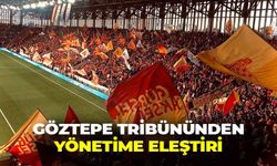 Göztepe tribününden, kulüp yönetimine eleştiri