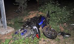 İzmir Ödemiş'te motosiklet sürücüsü olay yerinde hayatını kaybetti