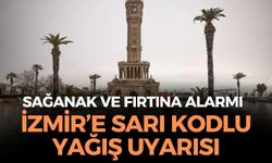 İzmir'e sarı kodlu fırtınalı yağış uyarısı! Sel ve su baskınlarına dikkat!