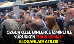 İzmir’de tarihi yürüyüş: Özgür Özel binlerce İzmirli ile yürürken "Hain Kemal" sloganları atıldı!