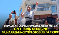 Kılıçdaroğlu yönetimi parti otobüslerini geri aldı, Özel İzmir mitingine Muharrem İnce’nin otobüsüyle çıktı!
