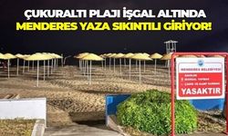 İlkay Çiçek yönetimindeki Menderes Belediyesi hedefte! Çukuraltı plajında kumsal işgaline tepki var