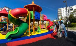 Narlıdere'de 4 mevsime uygun park çocuklar için daha güvenli hale getirildi