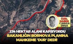 234 Hektar alanı kapsıyordu: Bakanlığın Bornova planına mahkeme 'dur' dedi.