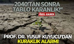 Prof. Dr. Yusuf Kuyucu’dan kuraklık alarmı: “2040’tan sonra tablo karanlık!”