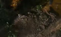 Sağanak yağış heyelana neden oldu!