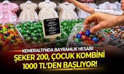 Kemeraltı’nda bayramlık hesabı: Şeker 200, çocuk kombini 1000 TL’den başlıyor!