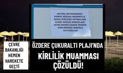Özdere'nin mavi bayraklı Çukuraltı Plajı'na kanalizasyon sızdığı iddiası Bakanlığı harekete geçirdi!