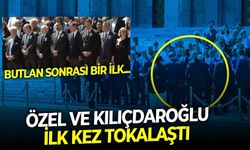 Kemal Kılıçdaroğlu ve Özgür Özel'den butlan sonrası ilk tokalaşma! TBMM'deki cenaze töreninde buluştular