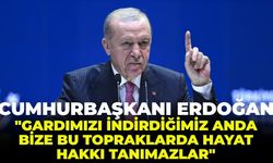 Cumhurbaşkanı Erdoğan: "Gardımızı indirdiğimiz anda bize bu topraklarda hayat hakkı tanımazlar!"