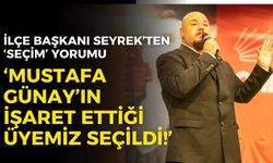 CHP Güzelbahçe İlçe Başkanı Seyrek’ten ‘seçim’ yorumu: Mustafa Günay’ın işaret ettiği üyemiz seçildi!
