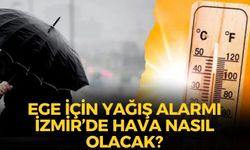 Ege için sağanak alarmı! İzmir'de yağış bekleniyor mu? İşte, ilçelerde son durum!