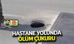 Hastane yolunda ölüm çukuru: MHP’li Çoban’dan belediyeye çağrı!