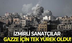 İzmirli sanatçılar Gazze için tek yürek oldu!