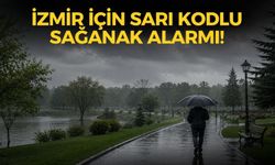 İzmir için sarı kodlu sağanak alarmı! Meteoroloji'den sel, su baskını ve yerel dolu yağışı uyarısı!