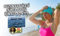 Buzun kraliçesi dünya barışı için kulaç attı!