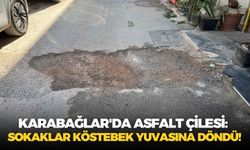 Karabağlar'da asfalt çilesi: Sokaklar köstebek yuvasına döndü!