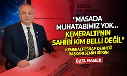 Kemeraltı Esnaf Derneği Başkanı Semih Girgin: ''Masada muhatabımız yok… Kemeraltı’nın sahibi kim belli değil''
