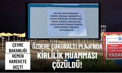 Özdere'nin mavi bayraklı Çukuraltı Plajı'na kanalizasyon sızdığı iddiası Bakanlığı harekete geçirdi!