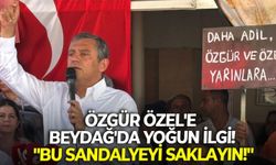 Özgür Özel'e Beydağ'da yoğun ilgi! Özel: "Bu sandalyeyi saklayın!"