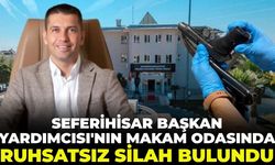Seferihisar Belediye Başkan Yardımcısı'nın makam odasında ruhsatsız silah bulundu!