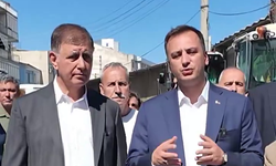 Bornova’da yol yenileme çalışmaları sürüyor: Başkan Tugay ve Başkan Eşki bir arada!