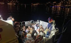 Bodrum açıklarında göçmen kaçakçılığı operasyonu: 15'i çocuk 40 düzensiz göçmen yakalandı