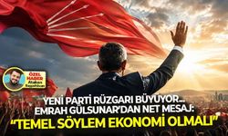 Türk siyasetinde 'yeni parti' rüzgarı büyüyor! Gülsunar'dan, net mesaj: "Temel söylem ekonomi olmalı..."