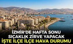 İzmir'de hafta sonu sıcaklık zirve yapacak! İşte ilçe ilçe hava durumu 11 Temmuz 2026