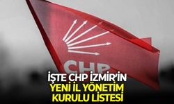 İşte CHP İzmir’in yeni İl Yönetim Kurulu listesi