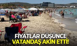 İzmir Çeşme'de adım atacak yer kalmadı! "Bu sezon fiyatların düşmesi iyi olmuş"