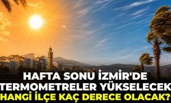 Hafta sonu İzmir'de termometreler yükselecek! Hangi ilçe kaç derece olacak? 5 Temmuz 2026