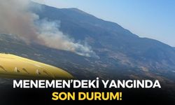 SON DAKİKA İzmir Menemen'deki yangına müdahale sürüyor!
