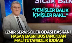 İzmir Servisçiler Odası Başkanı Hasan Basri Bostancı’dan mali tutarsızlık iddiası