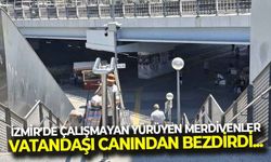 Halkapınar’da çalışmayan yürüyen merdiven, vatandaşı isyan ettirdi...