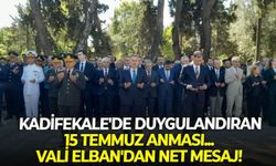 Kadifekale'de duygulandıran 15 Temmuz anması... Vali Elban'dan net mesaj!