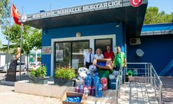 Karşıyaka’da Mavi Kapak kampanyası sürüyor: Muhtarlardan 550 kilogramlık katkı