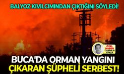 Balyoz kıvılcımından çıktığını söyledi: Buca'da orman yangını çıkaran şüpheli serbest!