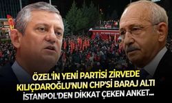 İstanPol'den olay yaratacak anket: Özgür Özel'in yeni partisi zirvede, Kılıçdaroğlu'nun CHP'si baraj altında