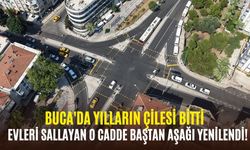 Buca'da yılların çilesi bitti: Evleri sallayan o cadde baştan aşağı yenilendi!