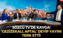 SON DAKİKA Sözcü TV'de kavga! Selçuk Geçer ile Can Özçelik birbirine girdi! 'Gerizekal, aptal' deyip yayını terk etti!