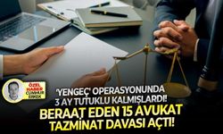 'Yengeç' operasyonunda 3 ay tutuklu kalmışlardı: Beraat eden 15 avukat tazminat davası açtı!